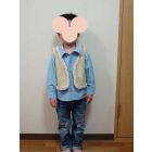 フェイクムートンで作る子供用ベスト型紙【全サイズセットと作り方】