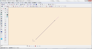 4.もし、引きたい線より直線が短ければ、「延長」機能で、