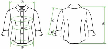 台衿付きシャツブラウス型紙と作り方 株式会社ジェイシーシステム
